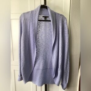 Kenneth Cole Light Purple Open-Front Cardigan, size Large